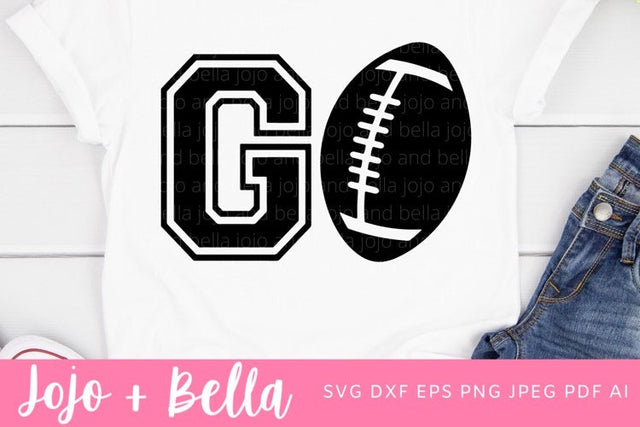Football Svg, Go Football Svg, Png, Football Mom Svg, Svg, NFL Svg, Svg Files For Cricut, Sublimation Designs Downloads SVG Jojo&Bella 