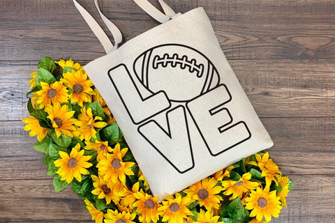 Football SVG, Love Football PNG, Football Fan SVG Design. SVG Elinorka 