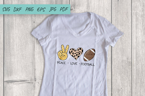 Football Svg | Peace Love Football Svg | Football Mom Svg SVG Irina Ostapenko 