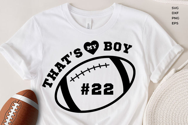Football svg shirt thats my boy SVG KMarinaDesign 