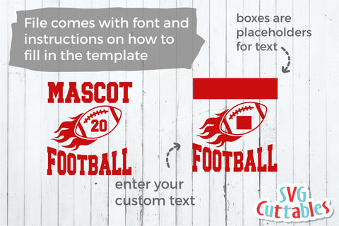 Football Template 0011 SVG Svg Cuttables 