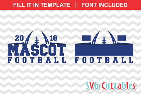 Football Template 0017 SVG Svg Cuttables 