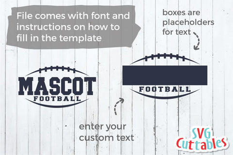 Football Template 0020 SVG Svg Cuttables 
