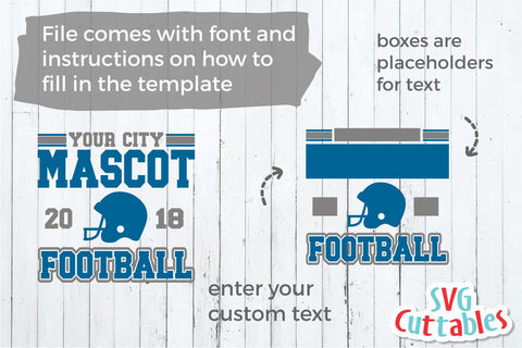 Football Template 0021 SVG Svg Cuttables 