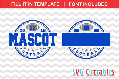 Football Template 0024 SVG Svg Cuttables 