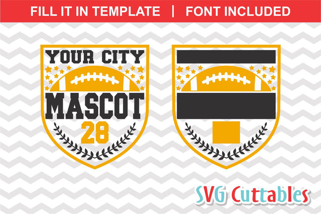 Football Template 0026 SVG Svg Cuttables 