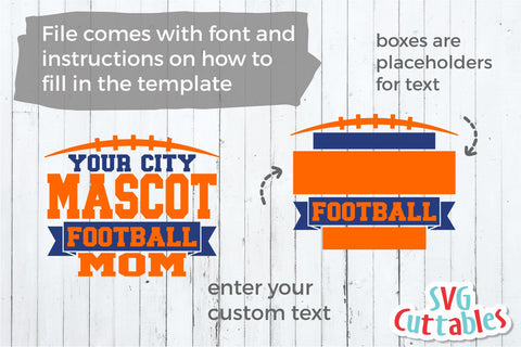 Football Template 0029 SVG Svg Cuttables 