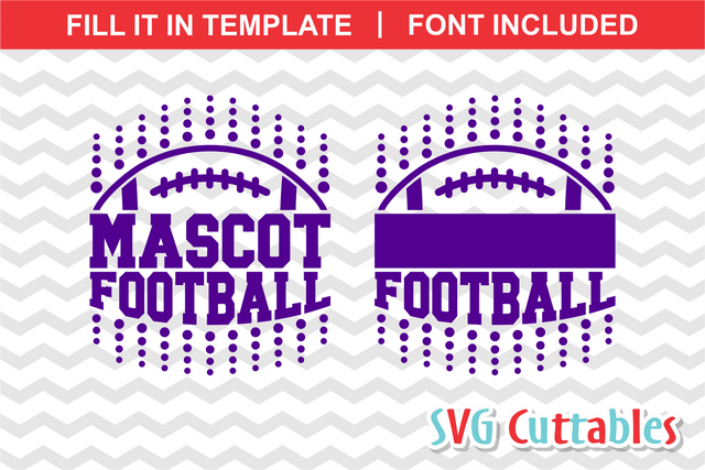 Football Template 0031 SVG Svg Cuttables 