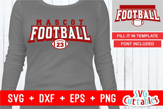 Football Template 0035 SVG Svg Cuttables 
