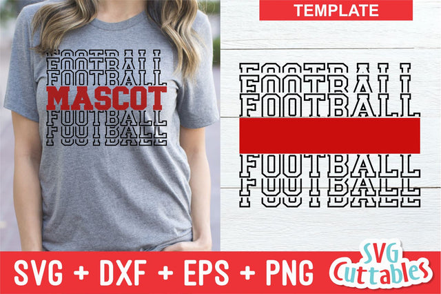 Football Template 0042 Svg Cuttables 
