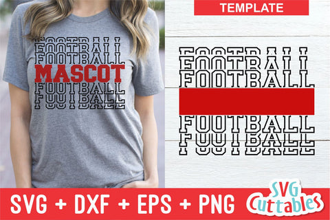 Football Template 0042 Svg Cuttables 