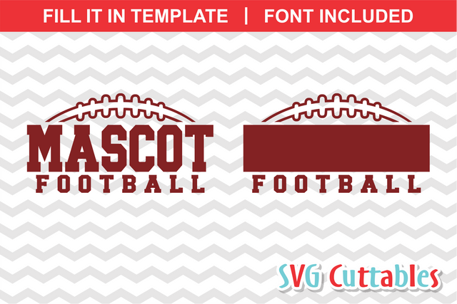 Football Template 008 SVG Svg Cuttables 
