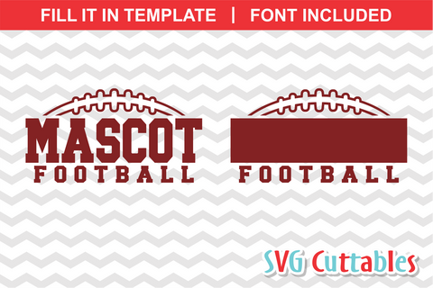 Football Template 008 SVG Svg Cuttables 