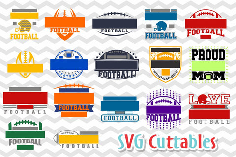 Football Template Bundle #2 SVG Svg Cuttables 