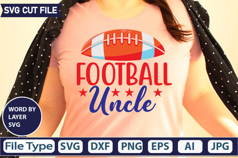 Football Uncle SVG Cut file SVGs,quotes-and-sayings,food-drink,mini-bundles,print-cut,on-sale, SVG DesignPlante 503 