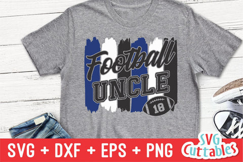 Football Uncle svg - Football Cut File - svg - dxf - eps - png - Football Cut File - Brush Stroke - Silhouette - Cricut - Digital Download SVG Svg Cuttables 