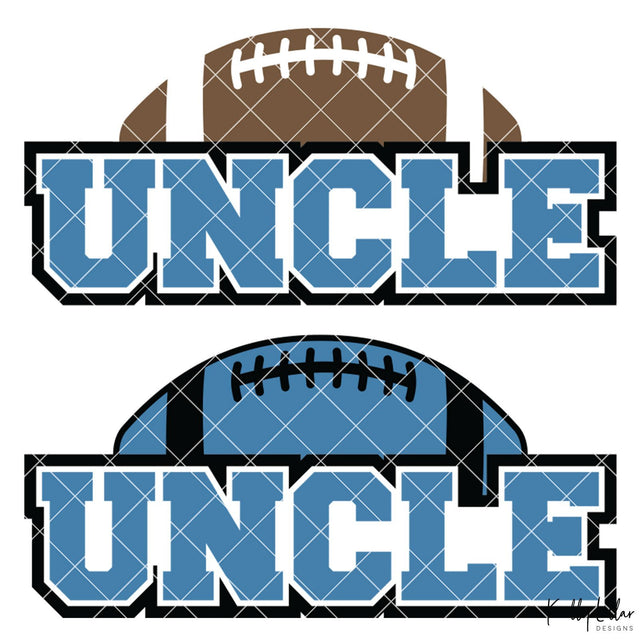 Football Uncle SVG Kelly Lollar Designs 