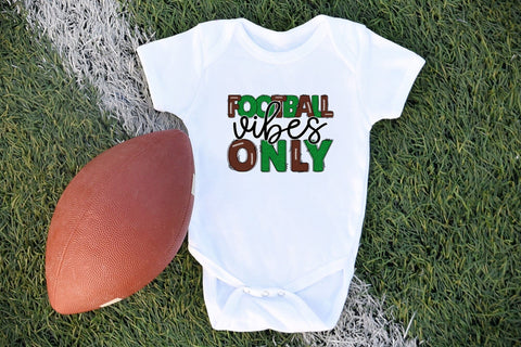 Football Vibes Only, Football Sublimation PNG Sublimation CraftLabSVG 