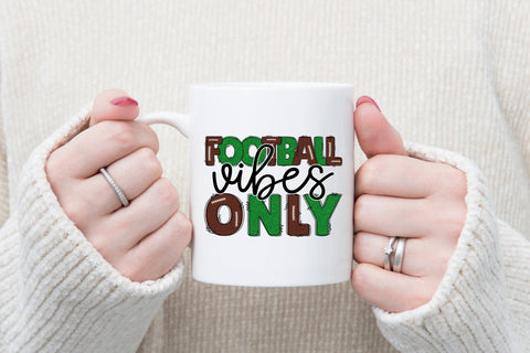 Football Vibes Only, Football Sublimation PNG Sublimation CraftLabSVG 