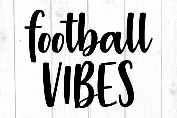Football Vibes Svg SVG cricutfilesmg 