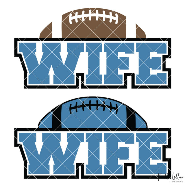 Football Wife SVG Kelly Lollar Designs 