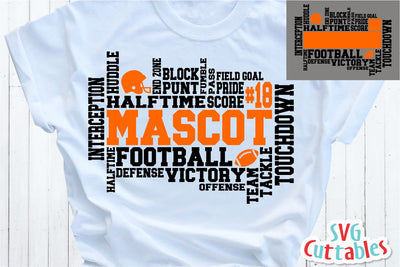 Football Word Art SVG Svg Cuttables 