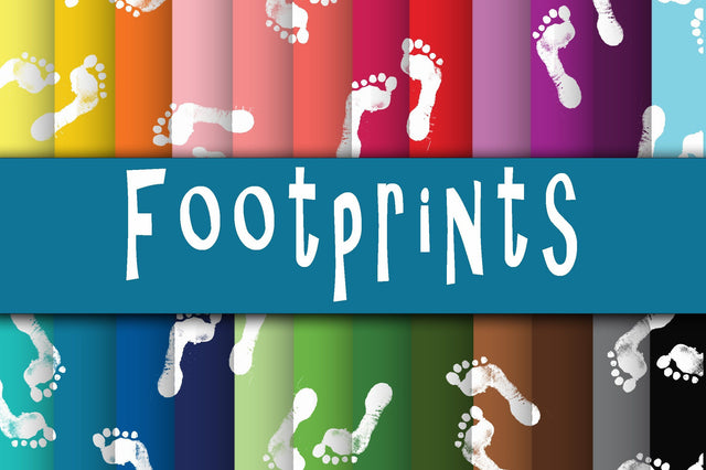 FootPrints Digital Papers Sublimation Old Market 