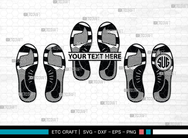 Footprints Human Shoes Monogram, Footprints Human Shoes Silhouette, Footprints Human Shoes SVG, Shoesprint Svg, Man Shoe Foot Svg, SB00194 SVG ETC Craft 