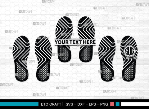Footprints Human Shoes Monogram, Footprints Human Shoes Silhouette, Footprints Human Shoes SVG, Shoesprint Svg, Man Shoe Foot Svg, SB00194 SVG ETC Craft 