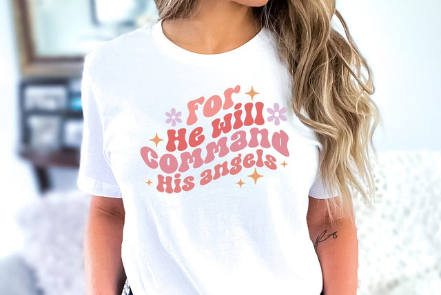 For He will command His angels, Religious SVG SVG FiveStarCrafting 