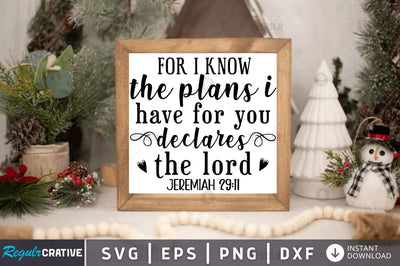 For i know the plans i have for SVG SVG Regulrcrative 