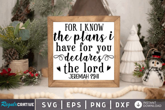 For i know the plans i have for SVG SVG Regulrcrative 