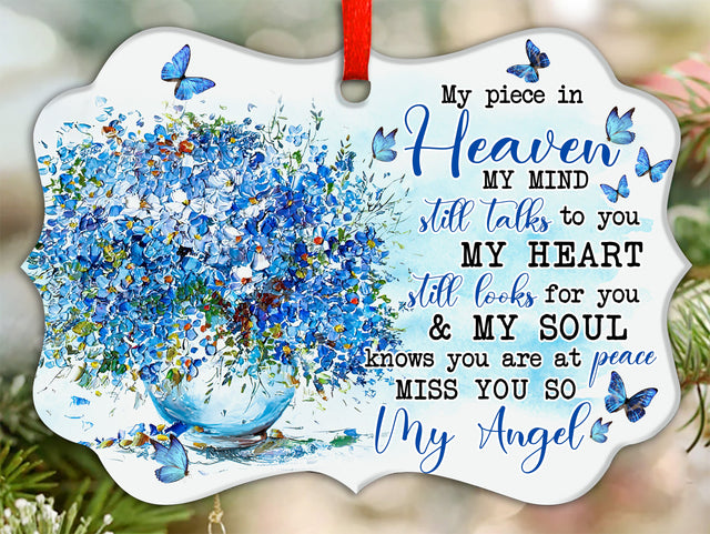 For My Piece In Heaven Butterfly Ornament PNG, Benelux Christmas Ornament, PNG Instant Download, Xmas Ornament Sublimation Designs Downloads Sublimation CaldwellArt 