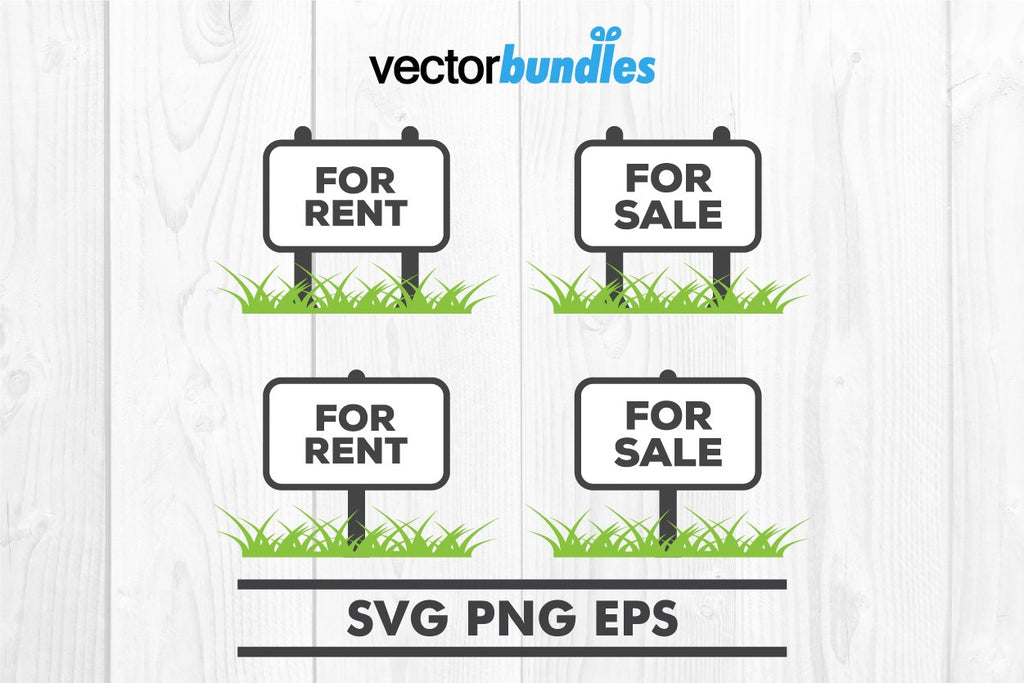 For rent sign clip art svg - So Fontsy