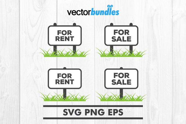 For rent sign clip art svg SVG vectorbundles 