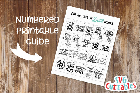 For The Love Of Dogs Bundle svg - Funny Cut File - Dog Bundle svg - dxf - eps - png - Silhouette - Cricut - Digital File SVG Svg Cuttables 