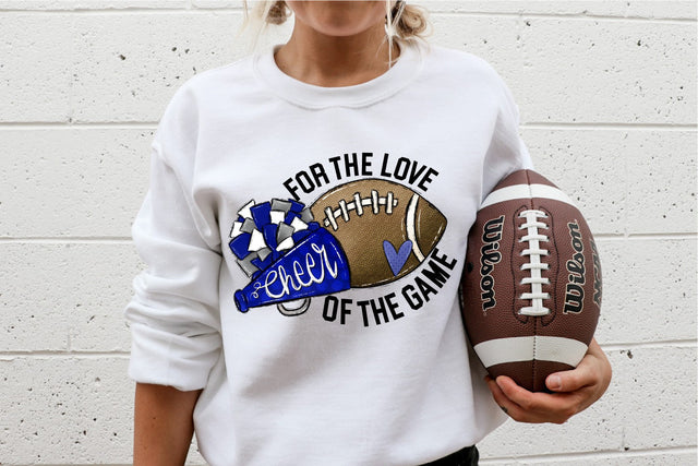 For The Love Of The Game, Hand Drawn, Football, PNG, Sublimation Design Sublimation Keepsake Treasures Designs LLC. 