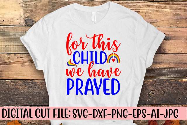 For This Child We Have Prayed SVG Cut File SVG Syaman 
