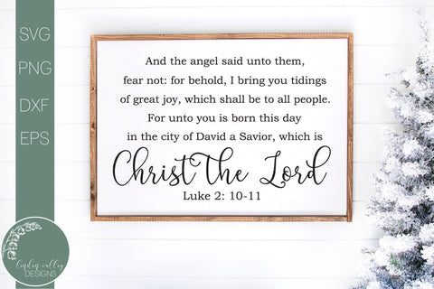 For Unto You A Child Is Born Svg-Bible Verse Svg-Christmas Svg SVG Linden Valley Designs 