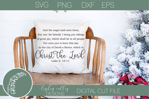 For Unto You A Child Is Born Svg-Bible Verse Svg-Christmas Svg SVG Linden Valley Designs 