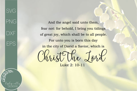 For Unto You A Child Is Born Svg-Bible Verse Svg-Christmas Svg SVG Linden Valley Designs 