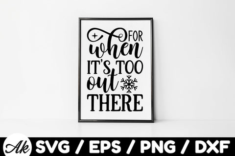 For when it's too out there Bag SVG SVG akazaddesign 