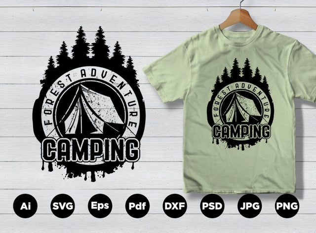 Forest Adventure Camping design SVG Leamsign Studio 