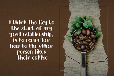 Forest Coffee Beans Font Wildan Type 