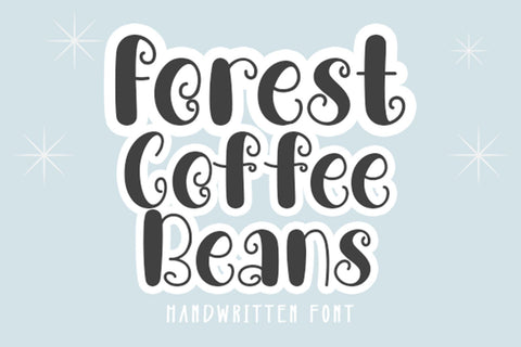 Forest Coffee Beans Font Wildan Type 
