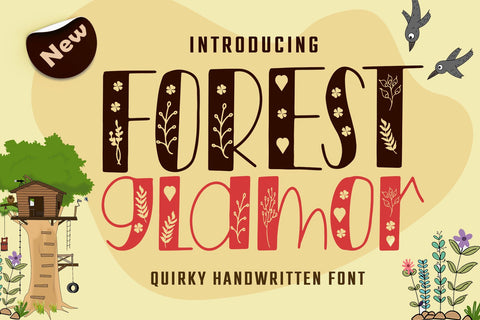 Forest Glamor Font Wildan Type 