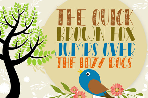 Forest Glamor Font Wildan Type 