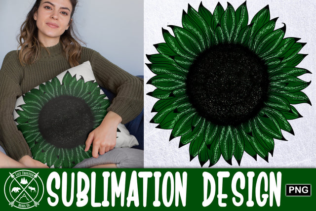 Forest Green Sunflower Sublimation|Sublimation PNG Sublimation Last Frontier Design Co. 