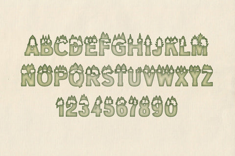 Forest Outdoors Font Font ampersand 