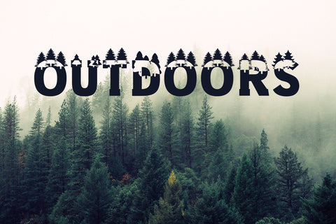 Forest Outdoors Font Font ampersand 